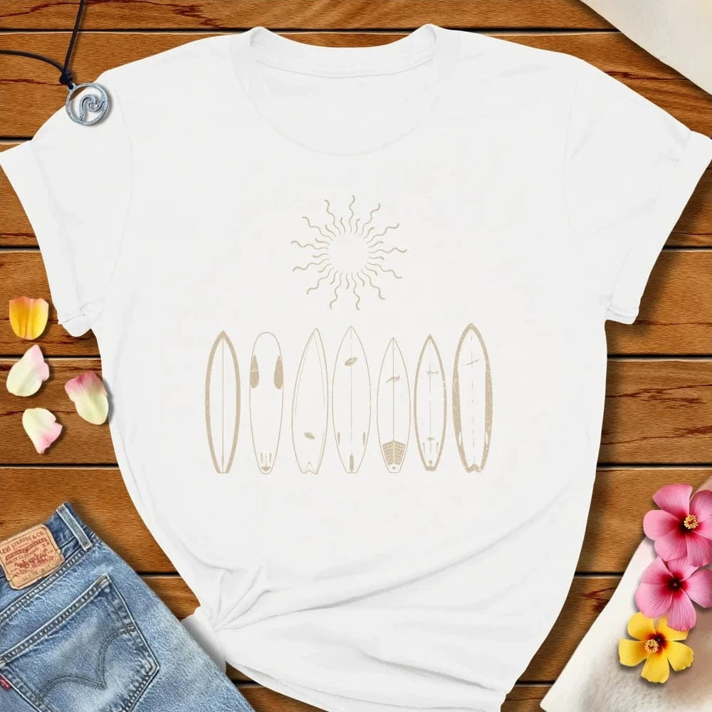 Sun And Surf Tee White by Salty By Choice™ We love the beach ocean and anything around water.