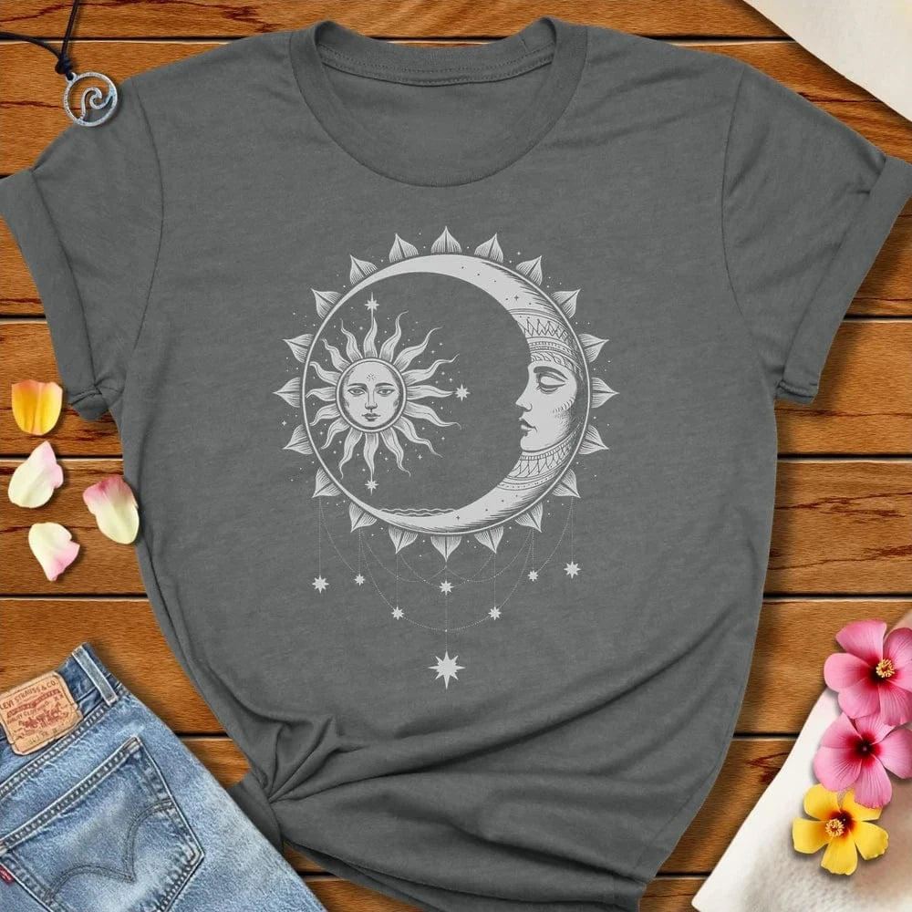Sun Moon Water Tee Deep Heather by Salty By Choice® We love the beach ocean and anything around water.