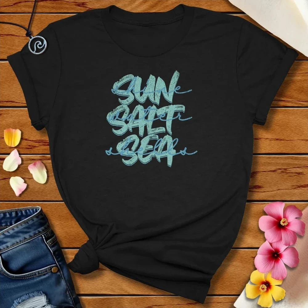 Sun Salt Sea Tee Black Heather by Salty By Choice® We love the beach ocean and anything around water.