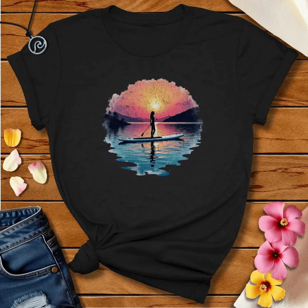 SUP Tee Black Heather by Salty By Choice® We love the beach ocean and anything around water.