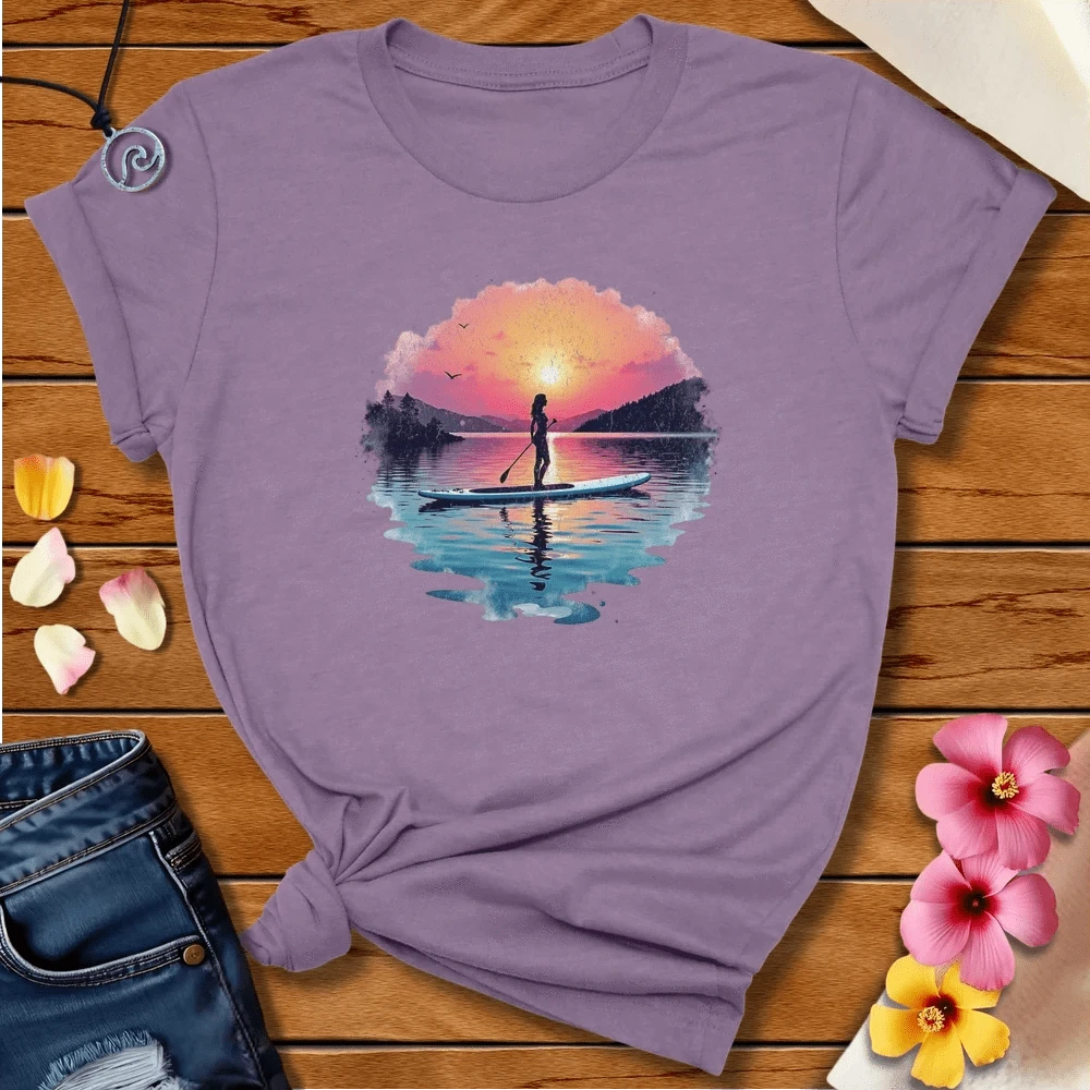 SUP Tee Heather Purple by Salty By Choice® We love the beach ocean and anything around water.