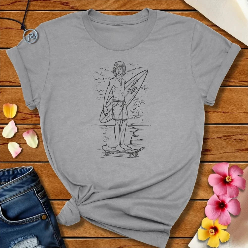 Surfer Guy Tee Athletic Heather by Salty By Choice® We love the beach ocean and anything around water.