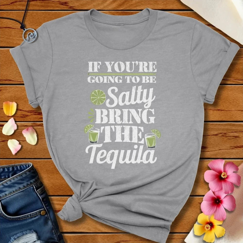 Tequila Tee Athletic Heather by Salty By Choice™ We love the beach ocean and anything around water.