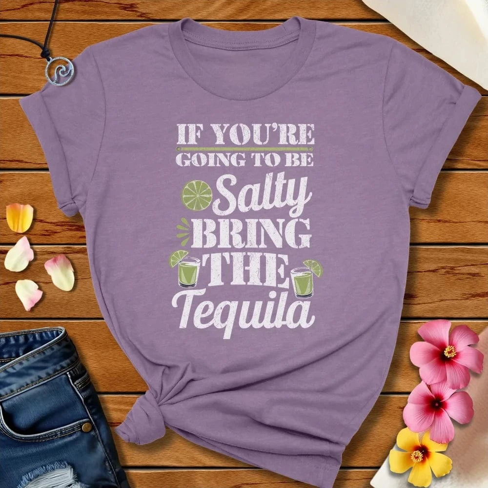 Tequila Tee Heather Purple by Salty By Choice™ We love the beach ocean and anything around water.