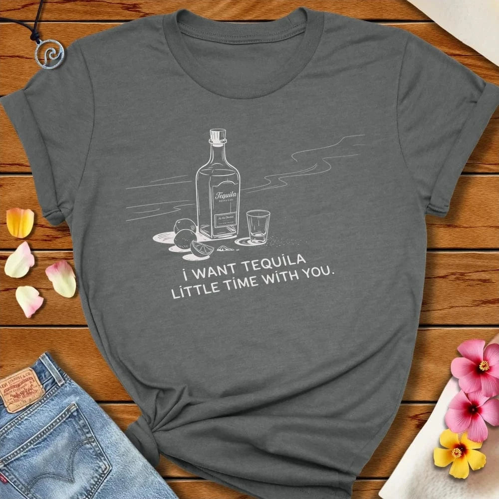 Tequila Time Tee Deep Heather by Salty By Choice™ We love the beach ocean and anything around water.