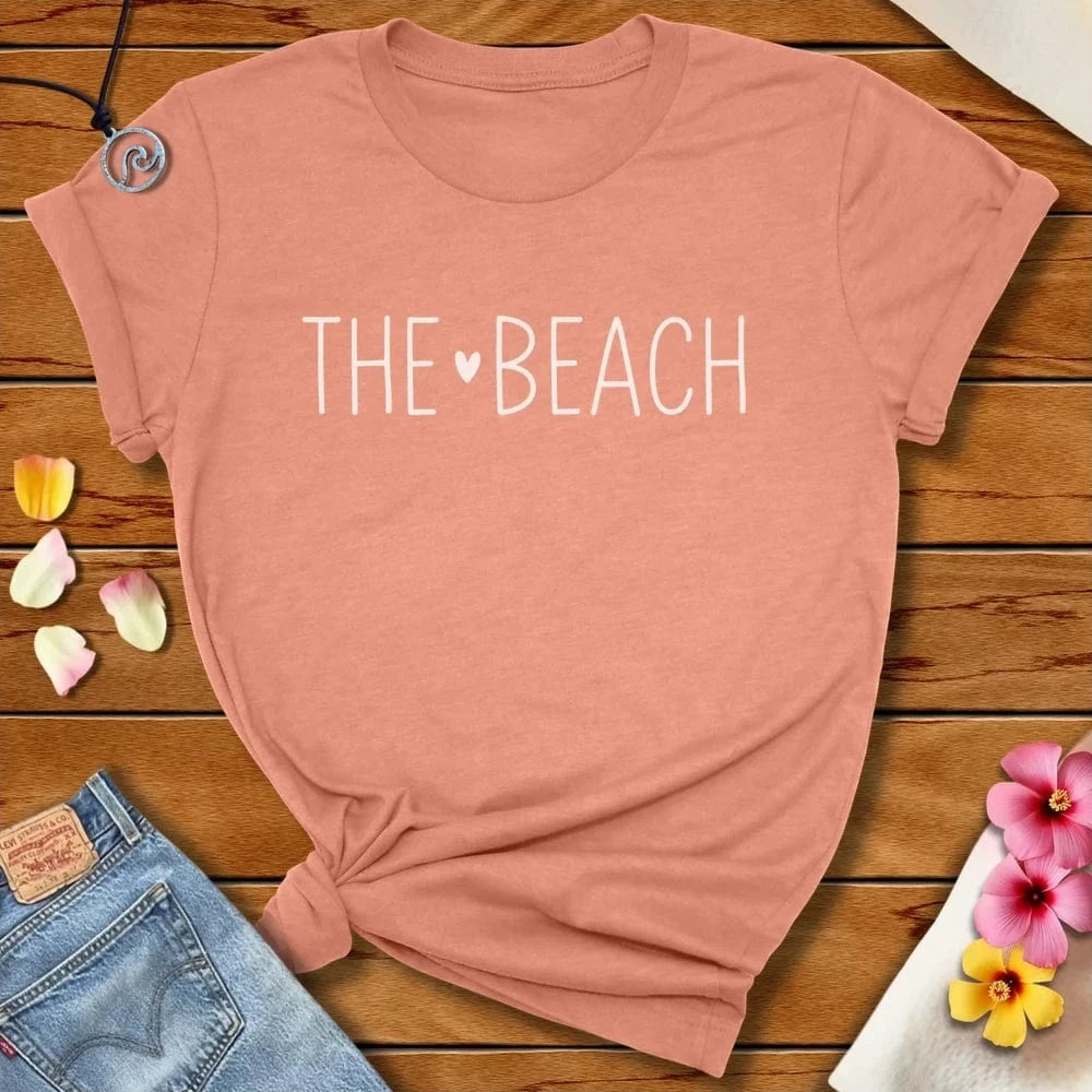 The Beach Tee Heather Prism Sunset by Salty By Choice® We love the beach ocean and anything around water.