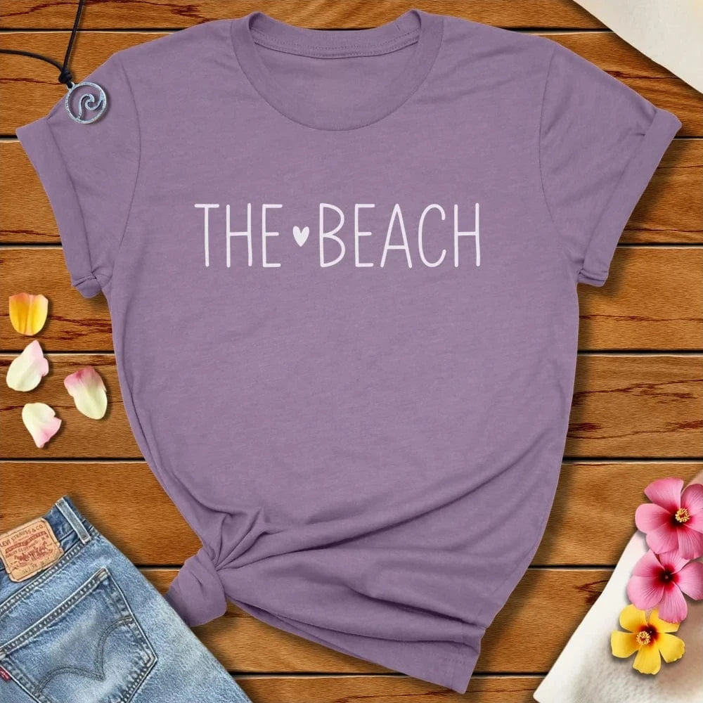 The Beach Tee Heather Purple by Salty By Choice® We love the beach ocean and anything around water.