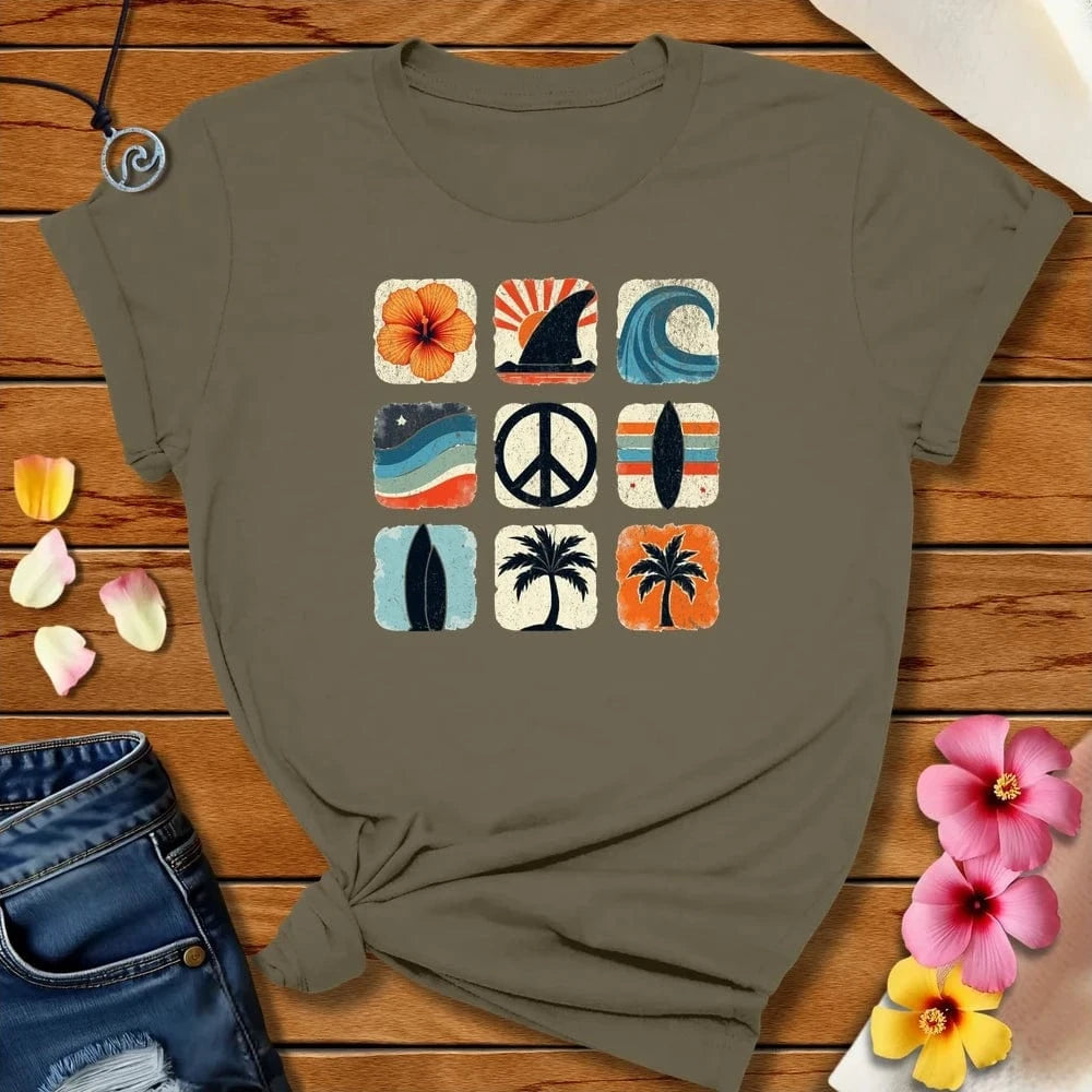 Three By Three Tee Army by Salty By Choice™ We love the beach ocean and anything around water.