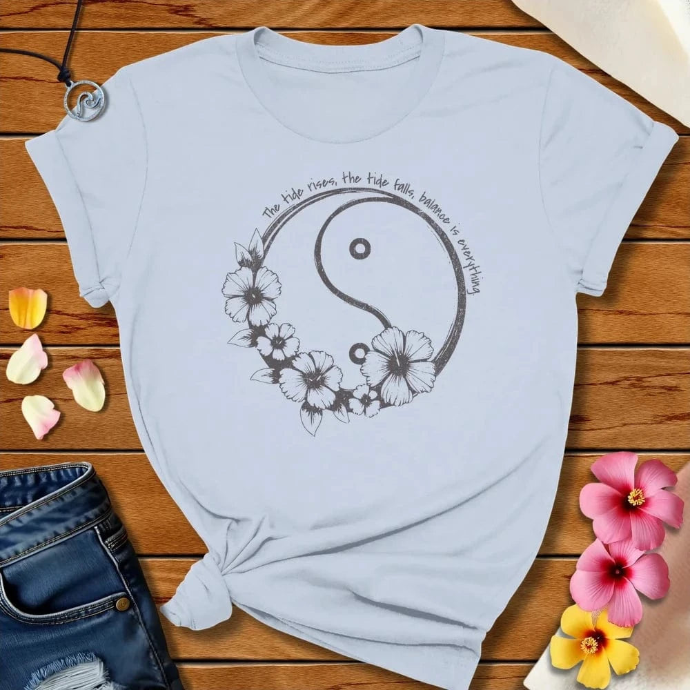 Tide Rises Tee Light Blue by Salty By Choice™ We love the beach ocean and anything around water.