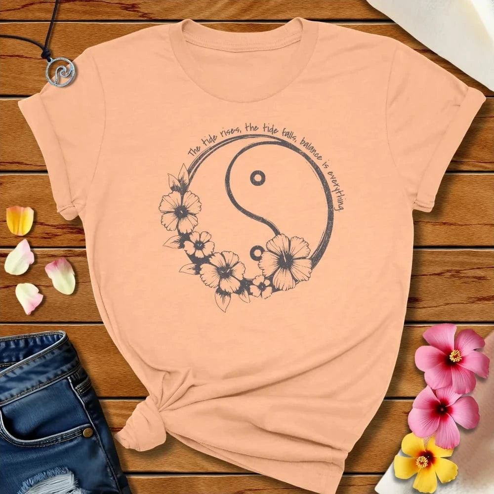 Tide Rises Tee Peach by Salty By Choice™ We love the beach ocean and anything around water.