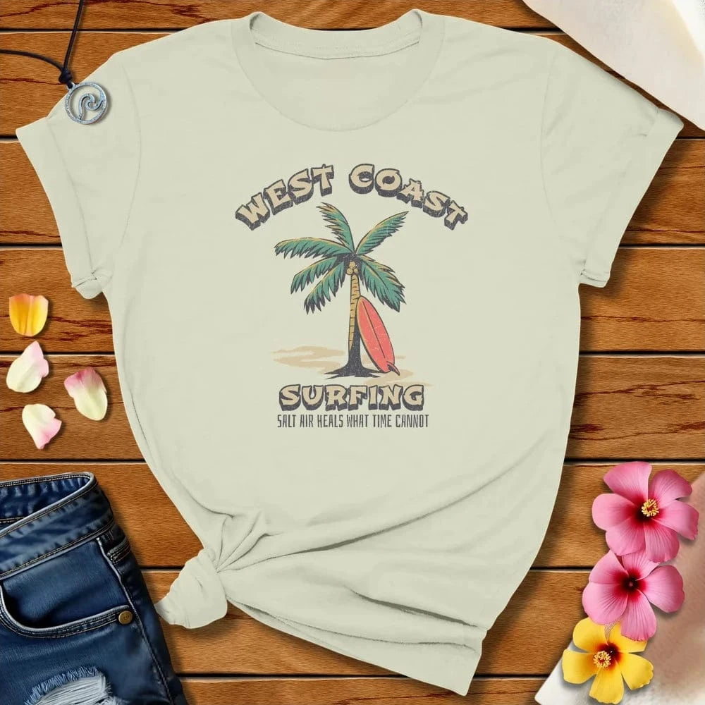 Salt Air Heals Tee Citron by Salty By Choice® We love the beach ocean and anything around water.