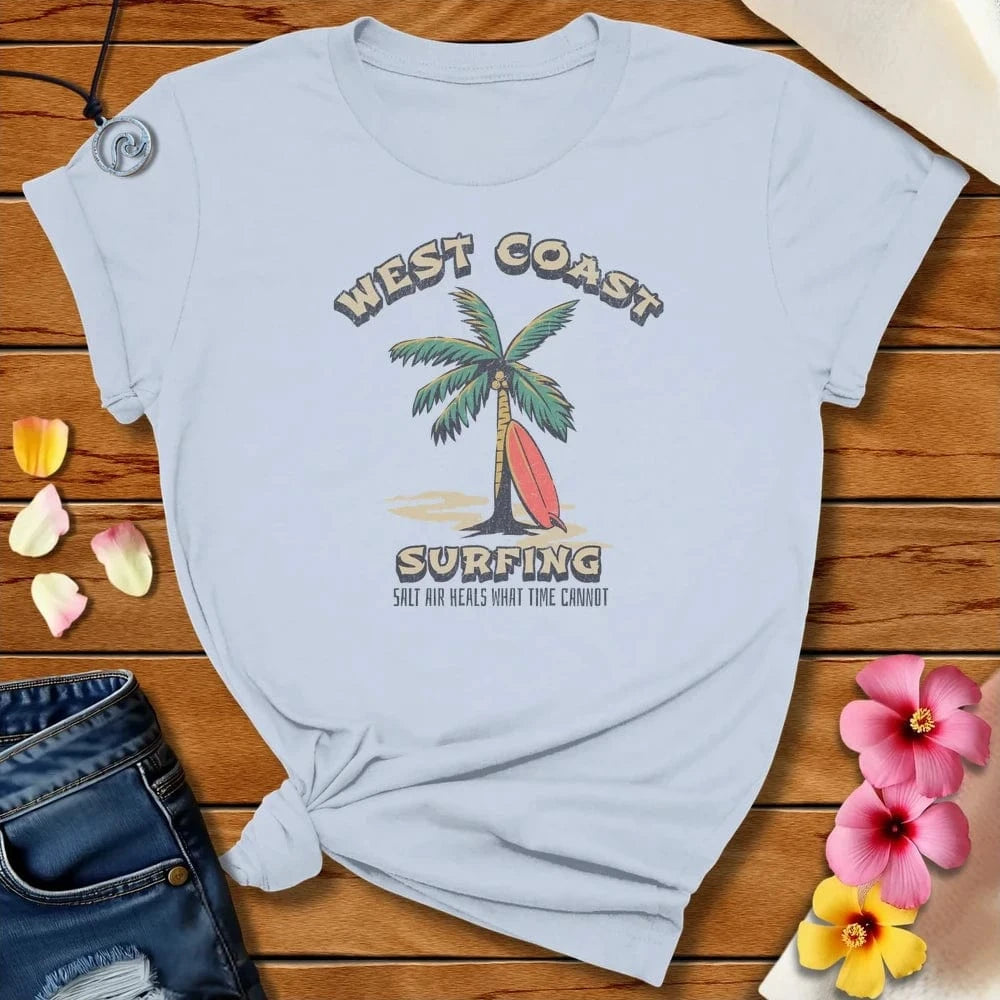 Salt Air Heals Tee Light Blue by Salty By Choice® We love the beach ocean and anything around water.