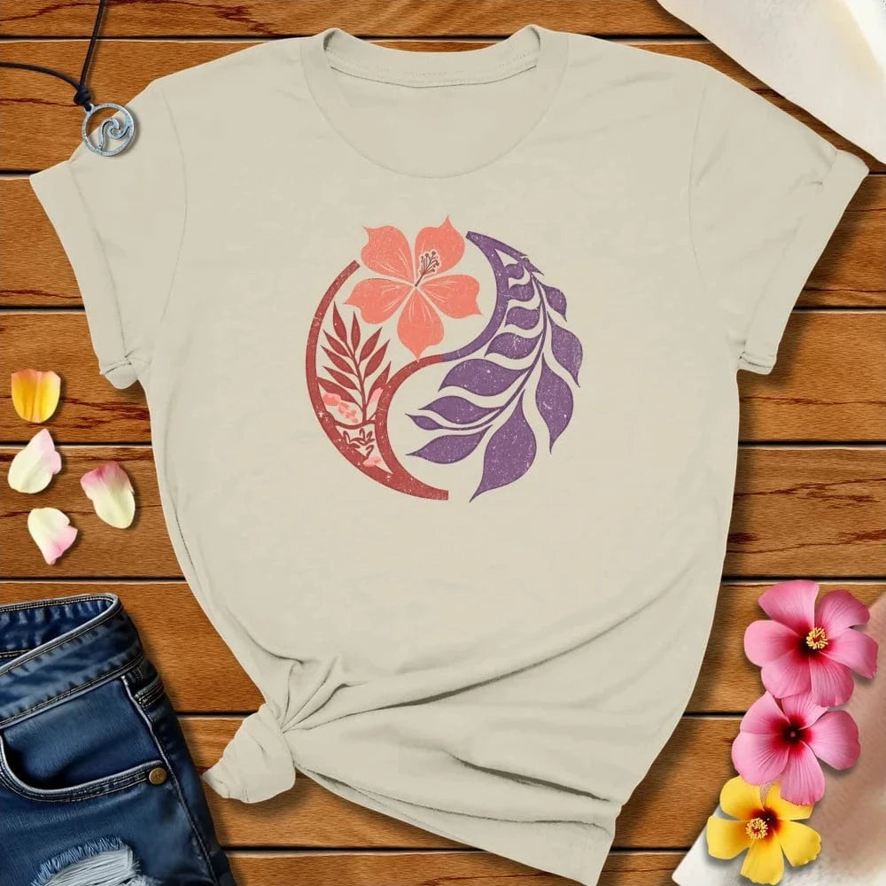 Tropical Harmony Tee Natural by Salty By Choice® We love the beach ocean and anything around water.