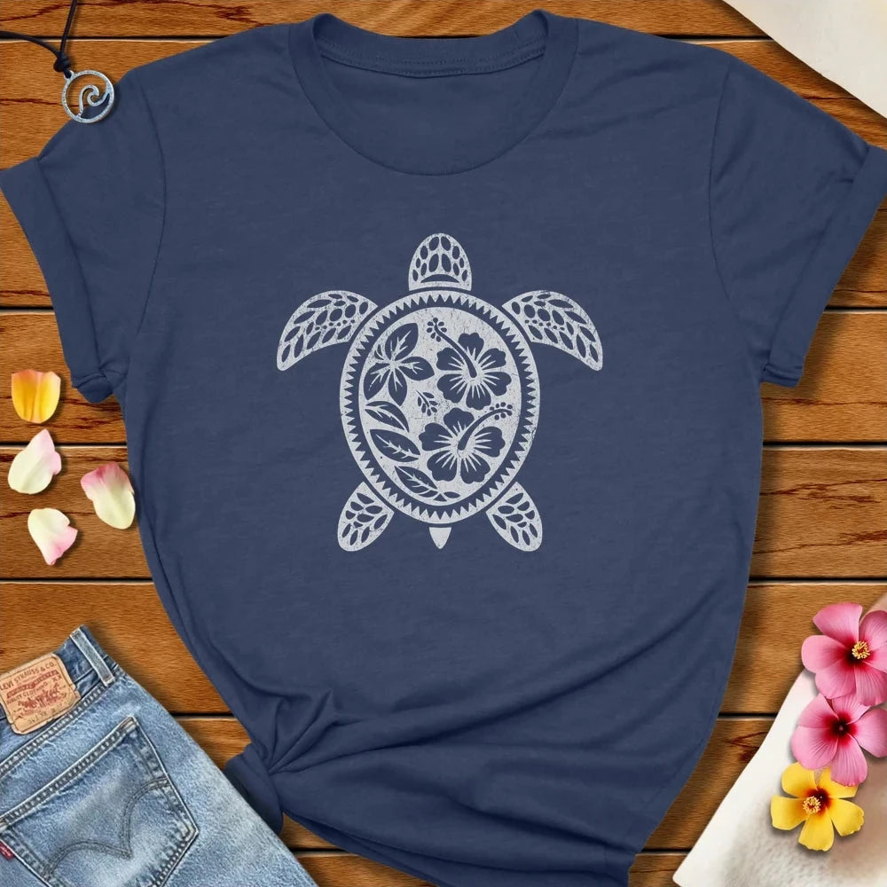 Turtle High Tee Heather Navy by Salty By Choice® We love the beach ocean and anything around water.