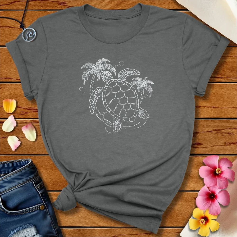 Turtle Love Tee Deep Heather by Salty By Choice™ We love the beach ocean and anything around water.