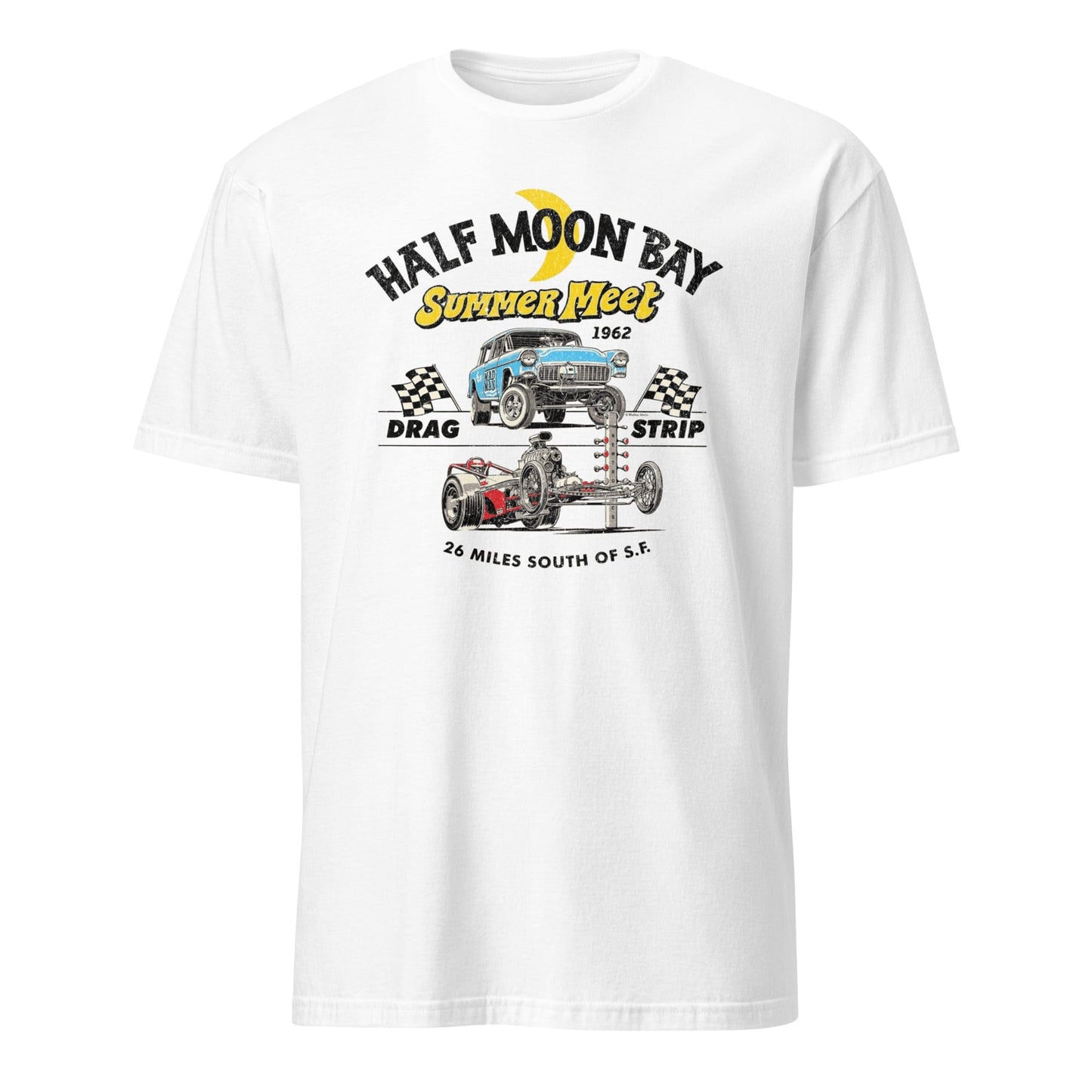 HMB Drag Strip 1964 White by Salty By Choice™ We love the beach ocean and anything around water.