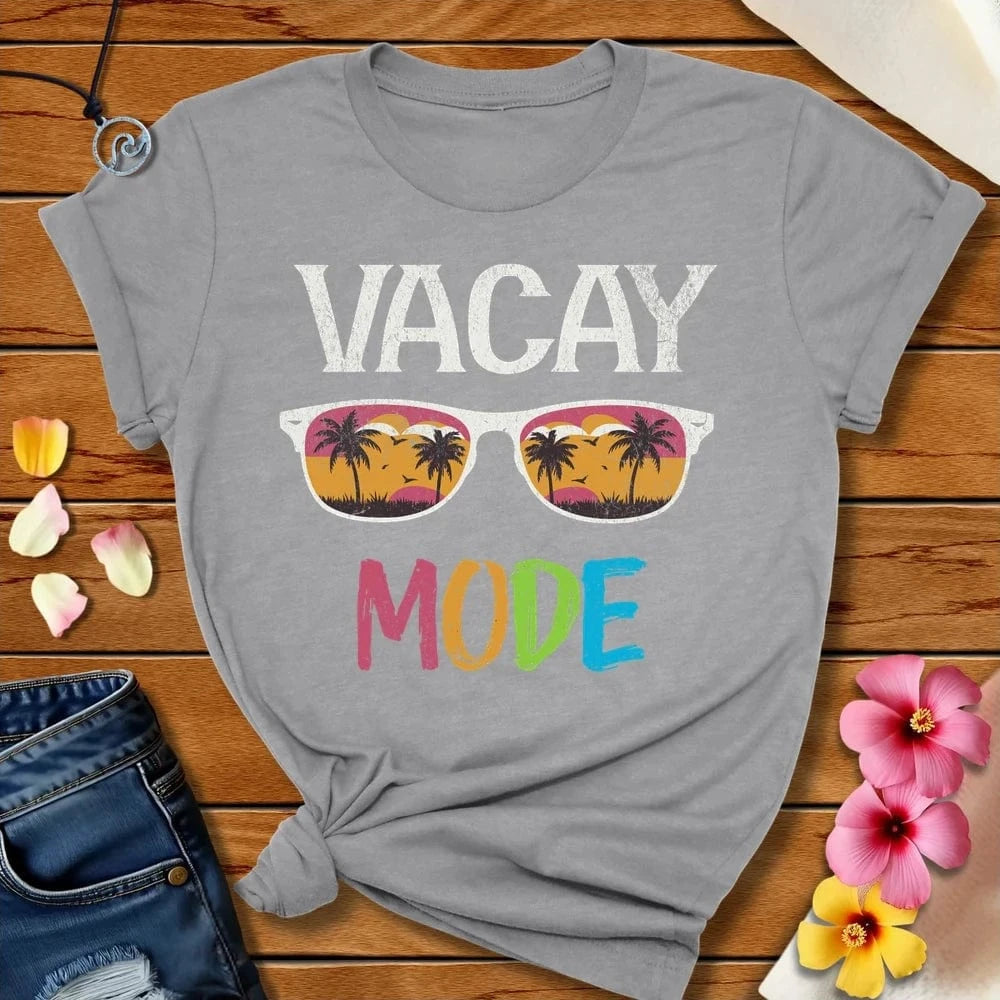 Vaca Mode Tee Athletic Heather by Salty By Choice™ We love the beach ocean and anything around water.