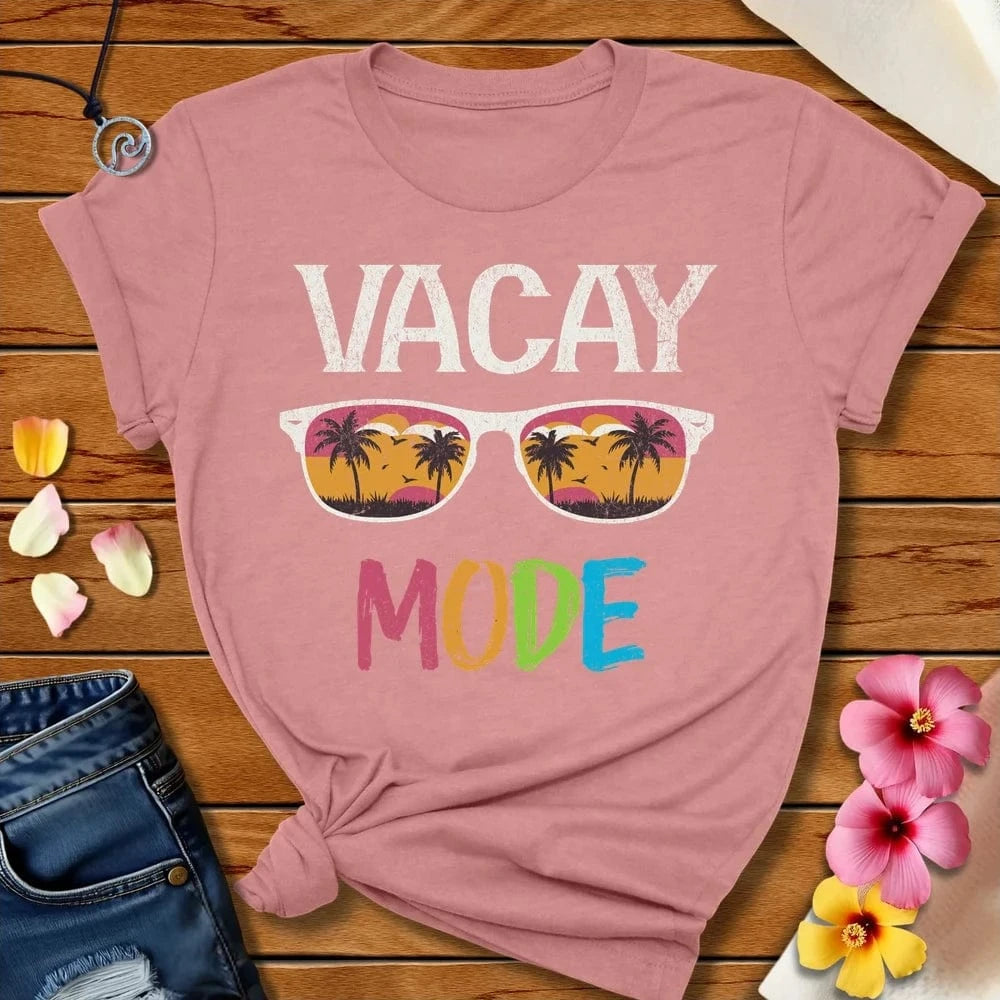 Vaca Mode Tee Heather Mauve by Salty By Choice™ We love the beach ocean and anything around water.