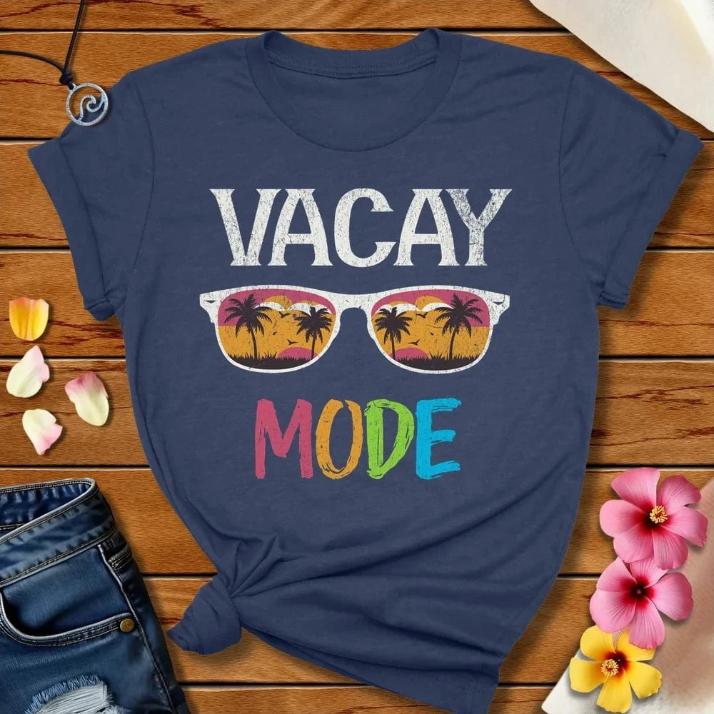 Vaca Mode Tee Heather Navy by Salty By Choice™ We love the beach ocean and anything around water.