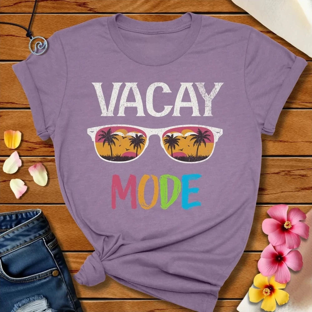 Vaca Mode Tee Heather Purple by Salty By Choice™ We love the beach ocean and anything around water.