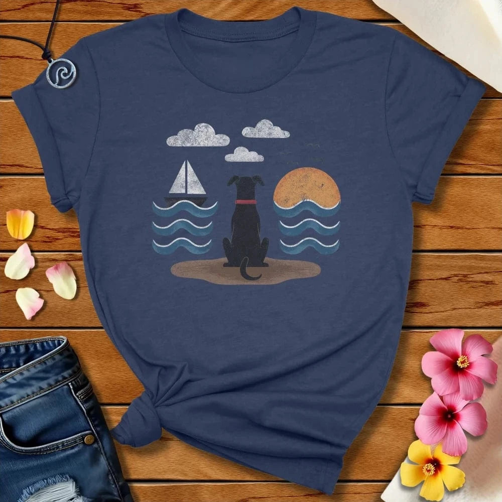 Water Dog Tee Heather Navy by Salty By Choice® We love the beach ocean and anything around water.