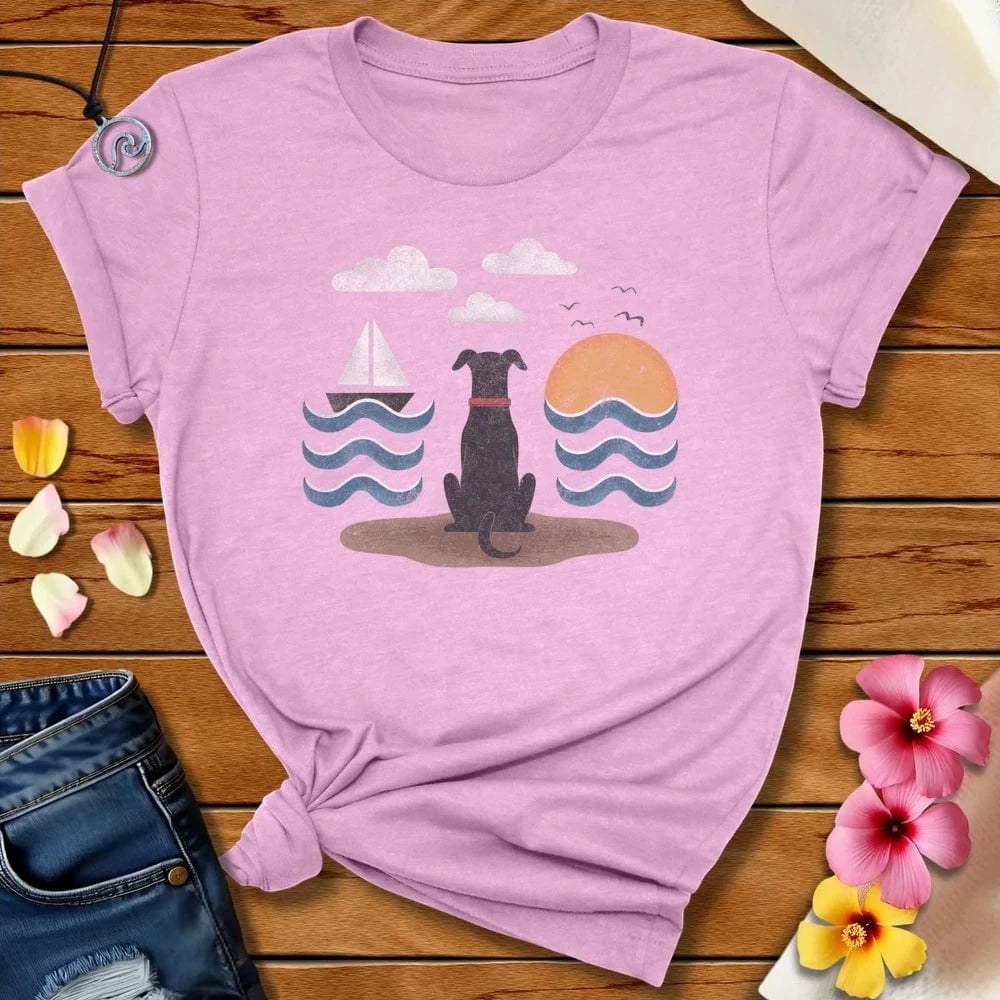 Water Dog Tee Heather Prism Lilac by Salty By Choice® We love the beach ocean and anything around water.