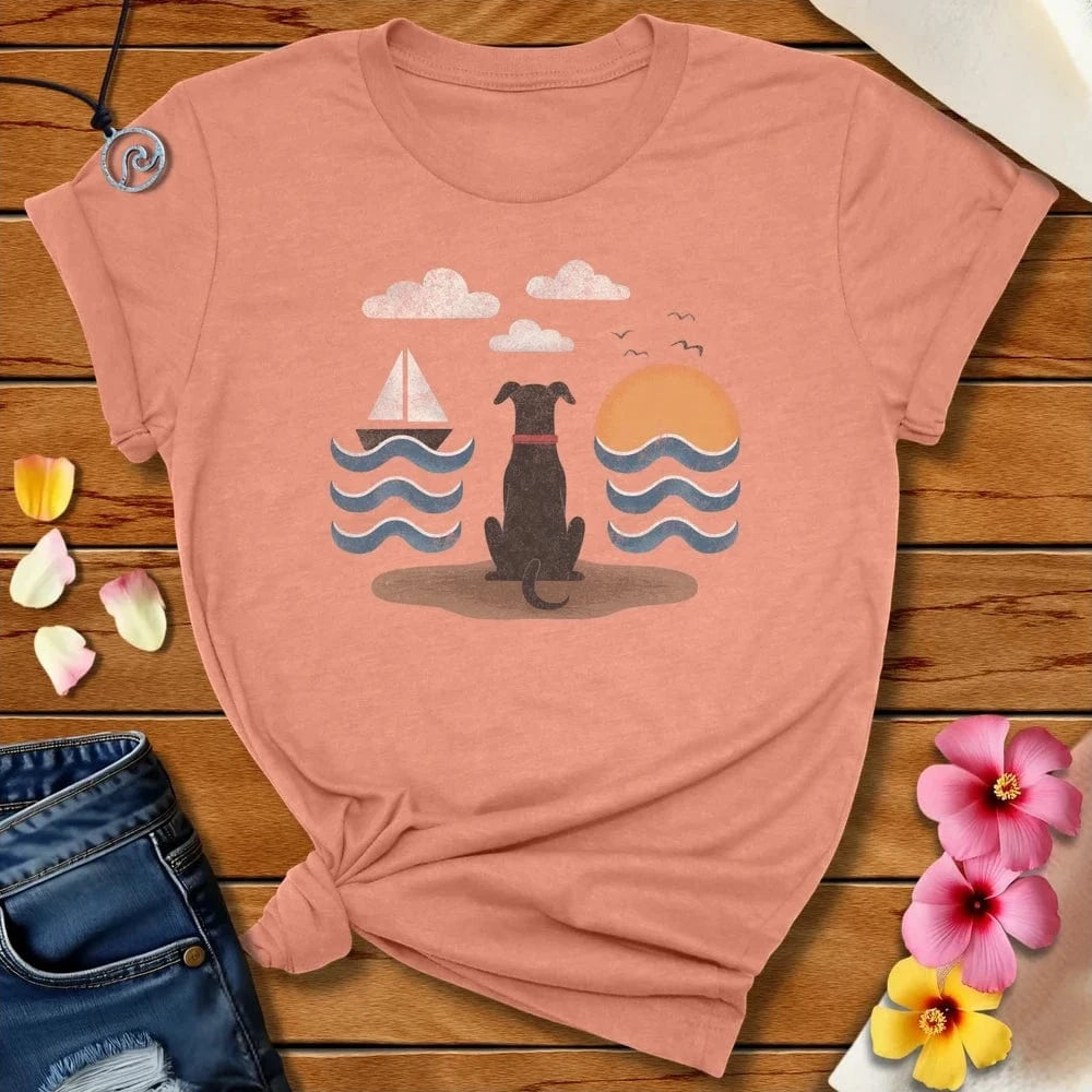 Water Dog Tee Heather Prism Sunset by Salty By Choice® We love the beach ocean and anything around water.