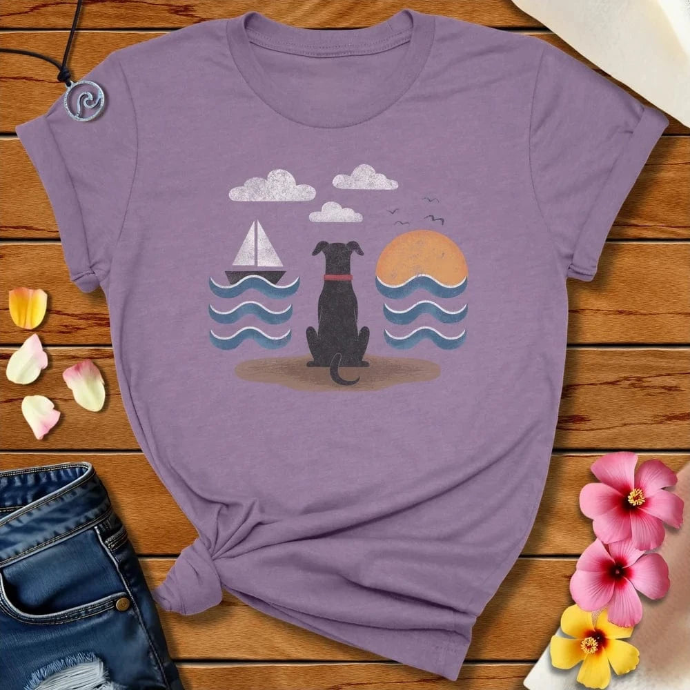 Water Dog Tee Heather Purple by Salty By Choice® We love the beach ocean and anything around water.