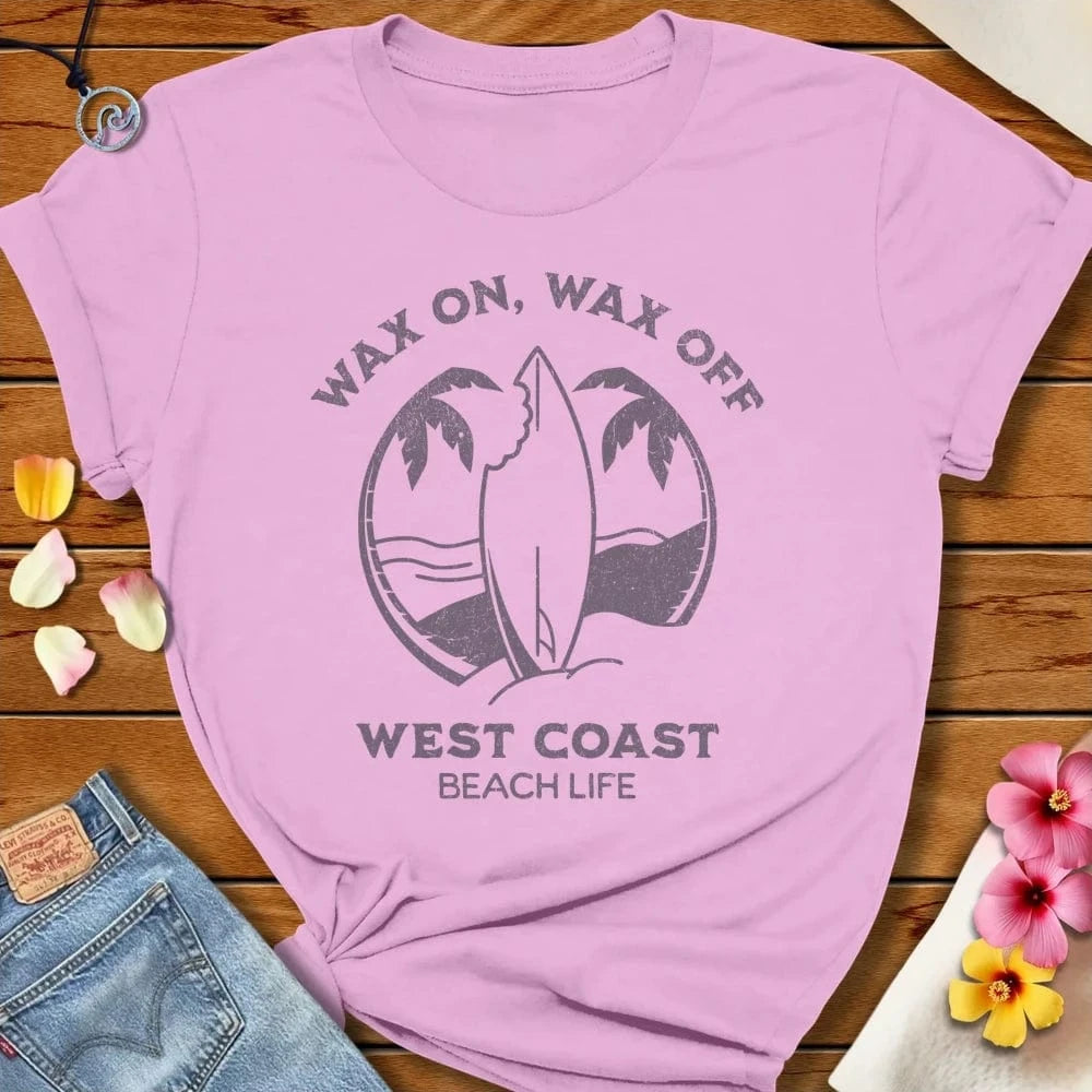 Wax On Tee Lilac by Salty By Choice™ We love the beach ocean and anything around water.