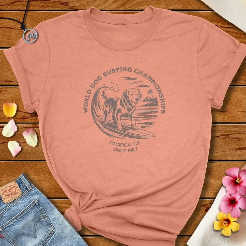 Wdsc Pacifica Tee Heather Prism Sunset by Salty By Choice® We love the beach ocean and anything around water.