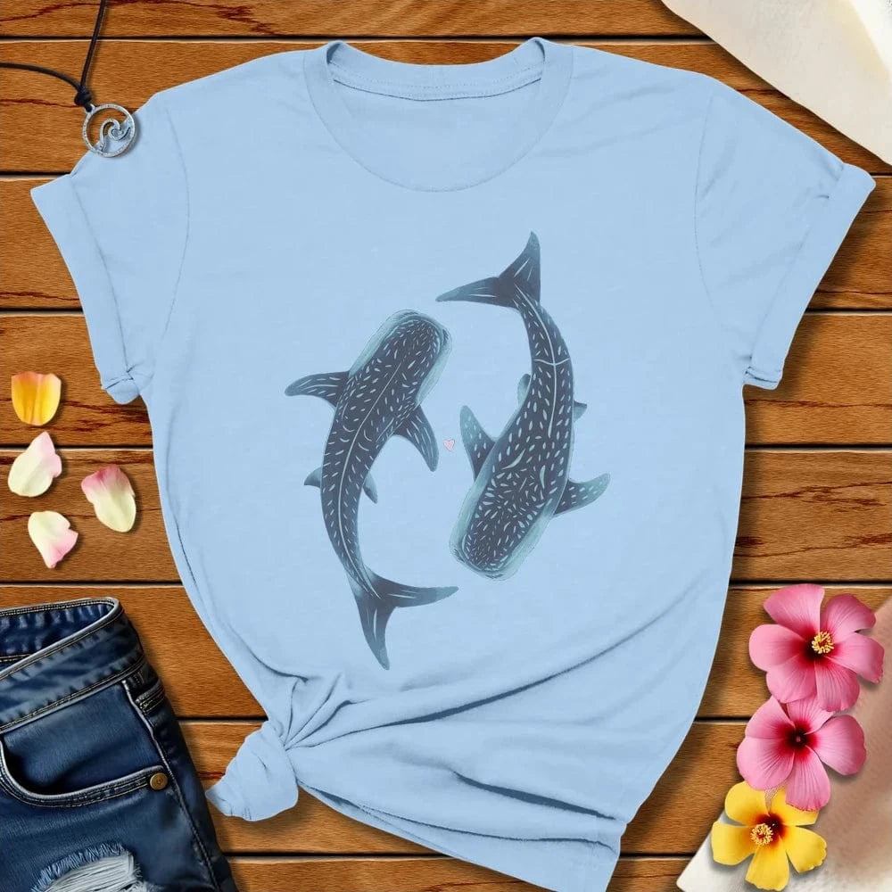 Whale Love Tee Baby Blue by Salty By Choice™ We love the beach ocean and anything around water.