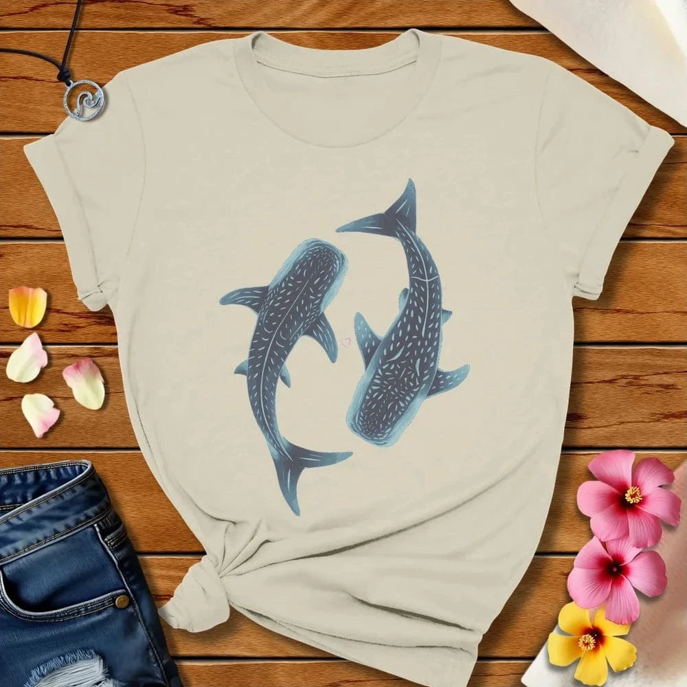 Whale Love Tee Natural by Salty By Choice™ We love the beach ocean and anything around water.
