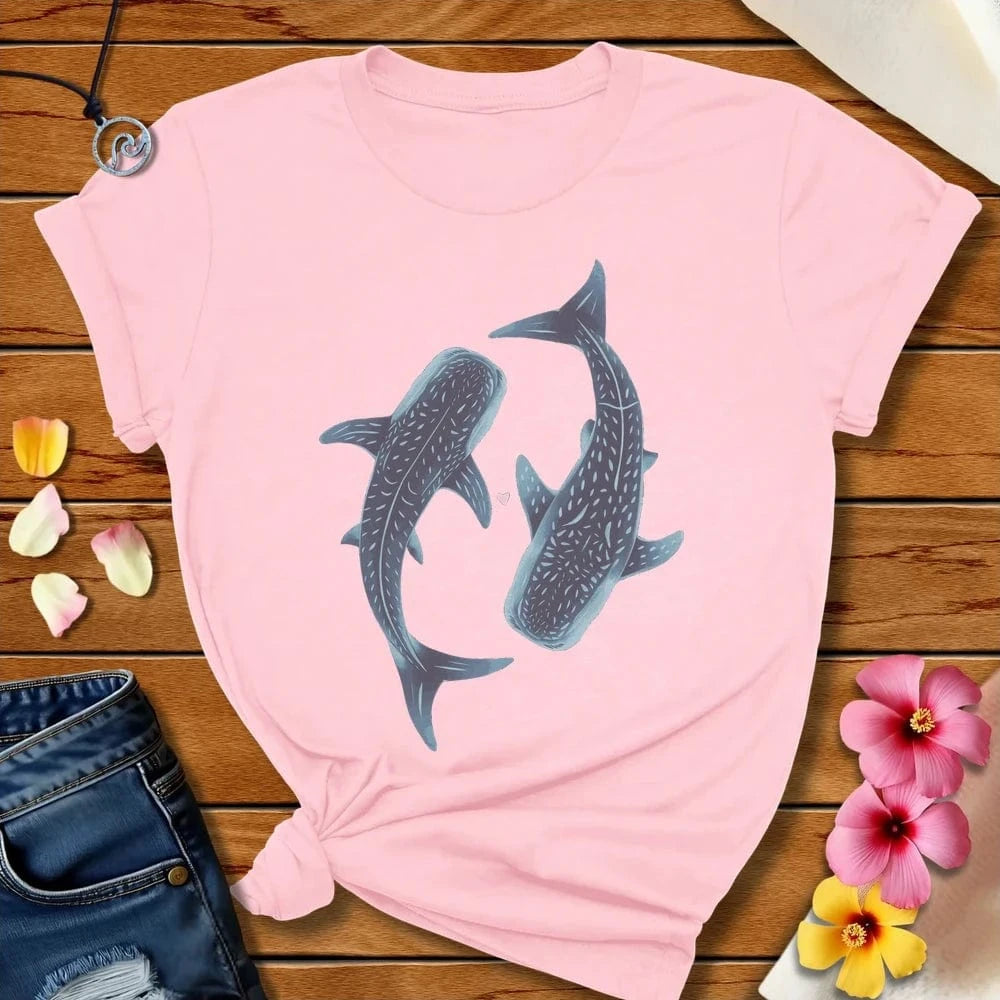 Whale Love Tee Soft Pink by Salty By Choice™ We love the beach ocean and anything around water.