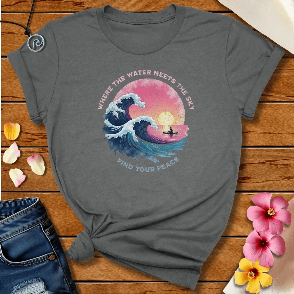Where The Water Tee Deep Heather by Salty By Choice® We love the beach ocean and anything around water.