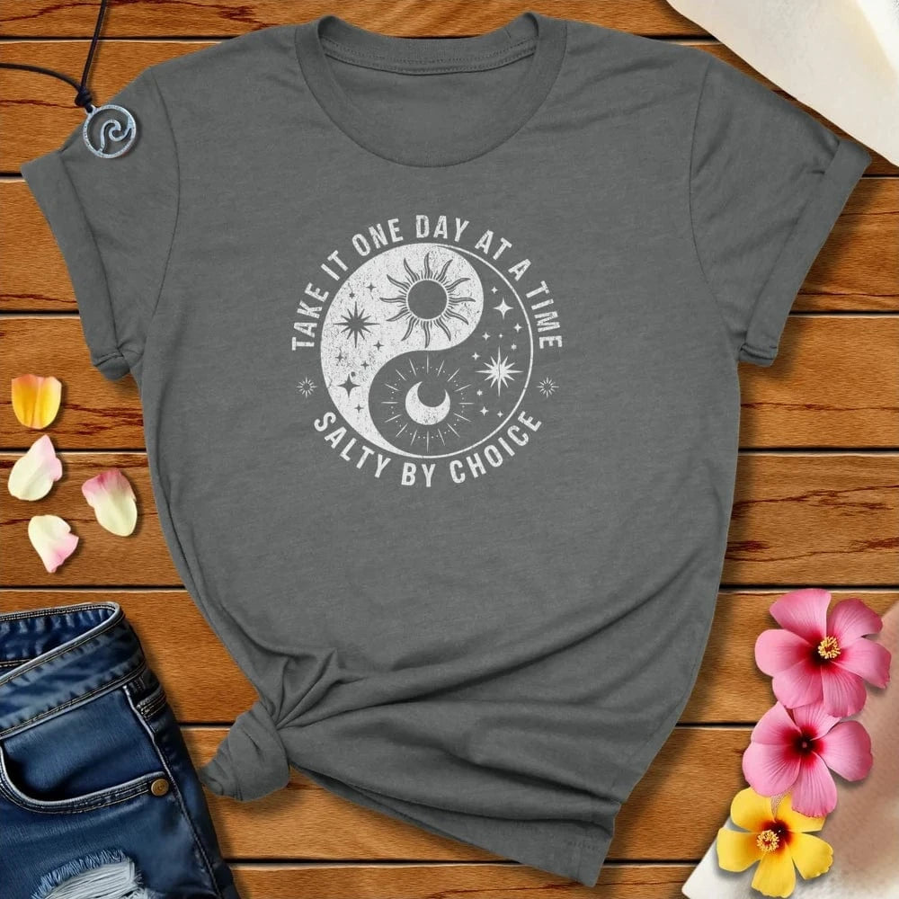 Yin Yang One Day Tee Deep Heather by Salty By Choice™ We love the beach ocean and anything around water.