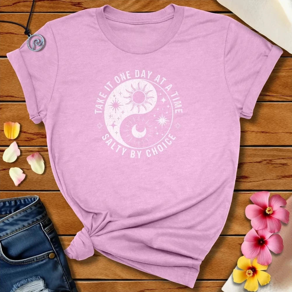 Yin Yang One Day Tee Heather Prism Lilac by Salty By Choice™ We love the beach ocean and anything around water.