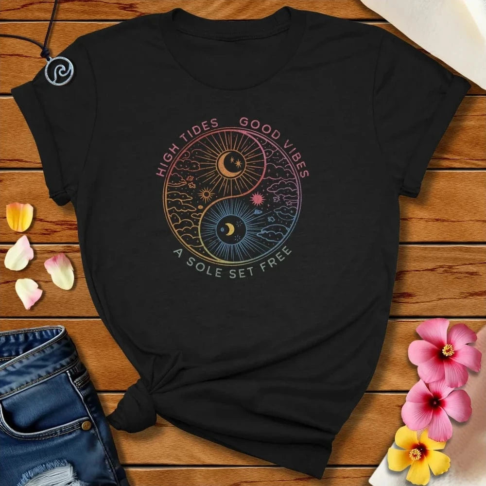 Yin Yang Sole Tee Black Heather by Salty By Choice™ We love the beach ocean and anything around water.