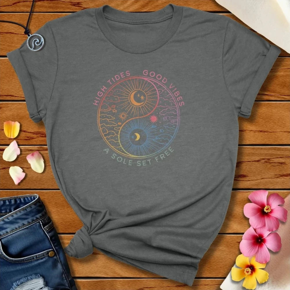 Yin Yang Sole Tee Deep Heather by Salty By Choice™ We love the beach ocean and anything around water.