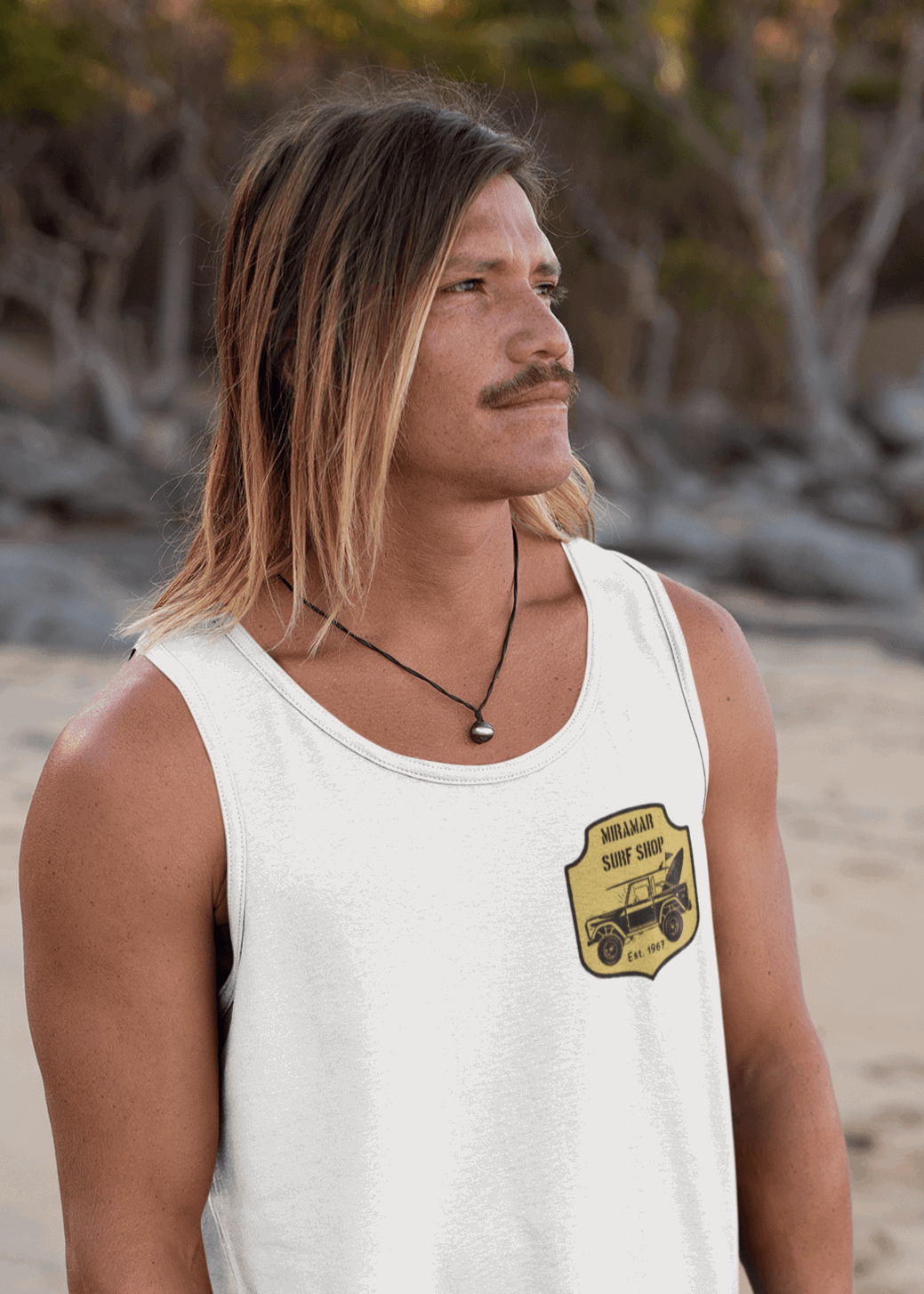 Men's Beach Rig Tank Top.