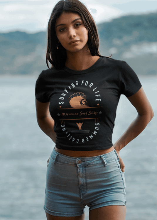 For Life Crop Tee by Miramar Outfitters Salty By Choice Collection