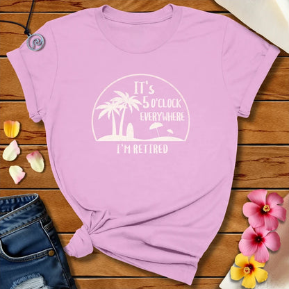 5 O'clock Everywhere Tee Lilac by Salty By Choice™ We love ocean apparel
