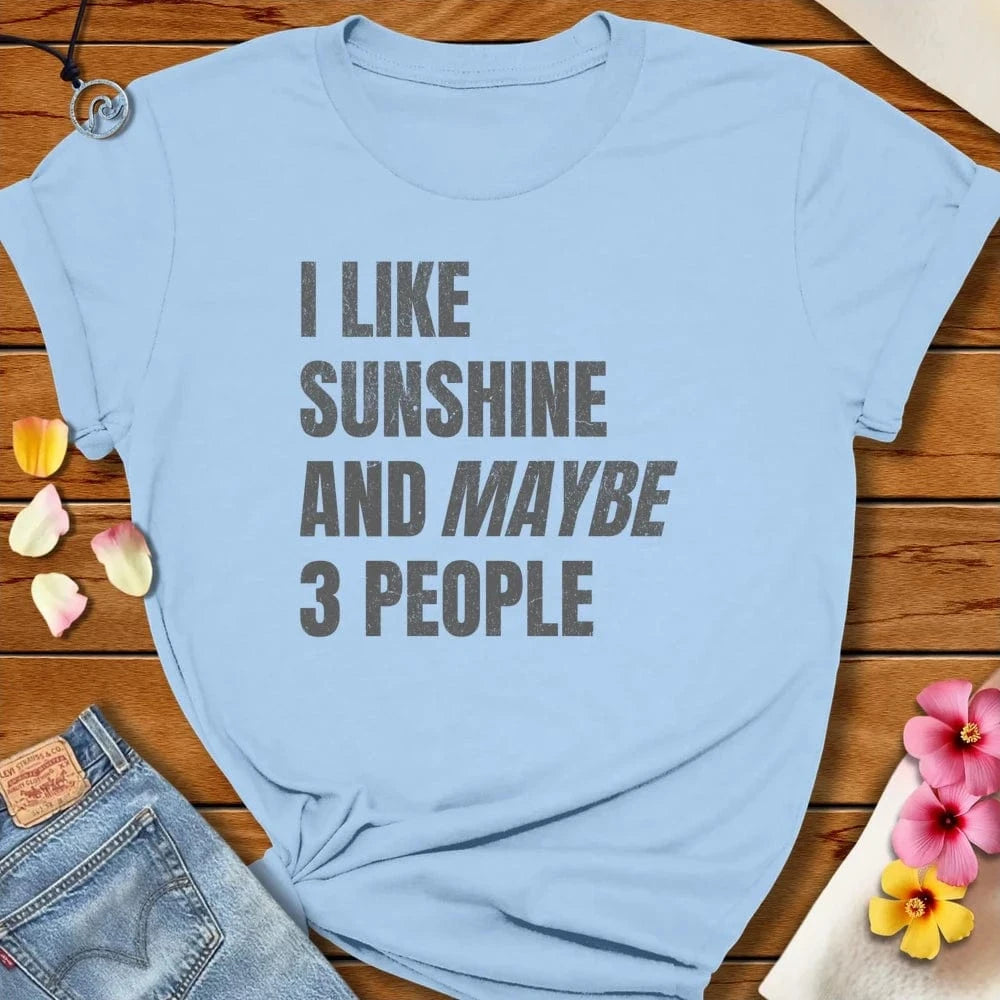 I Like Sunshine Tee Baby Blue by Salty By Choice® We love the beach ocean and anything around water.