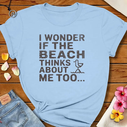 Wonder If Tee Baby Blue by Salty By Choice® We love the beach ocean and anything around water.