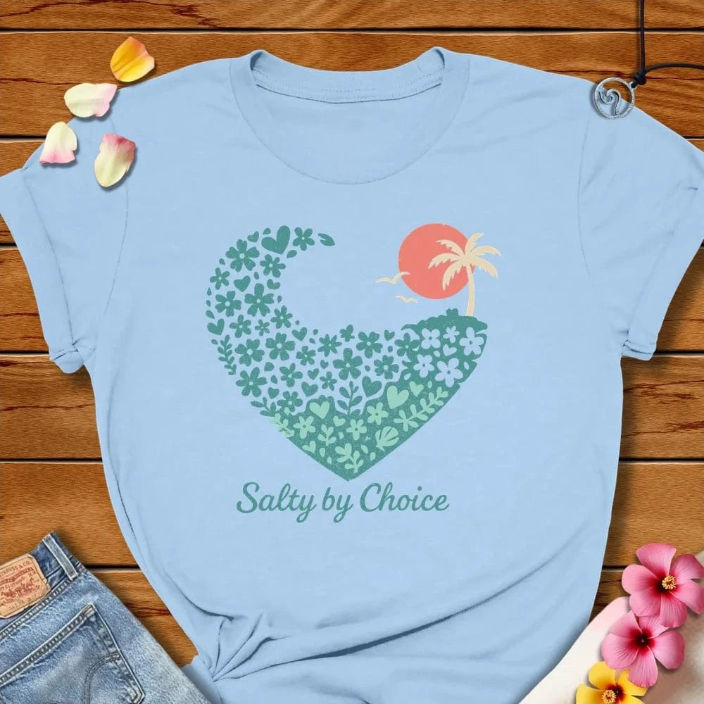 Heart Tee - Baby Blue