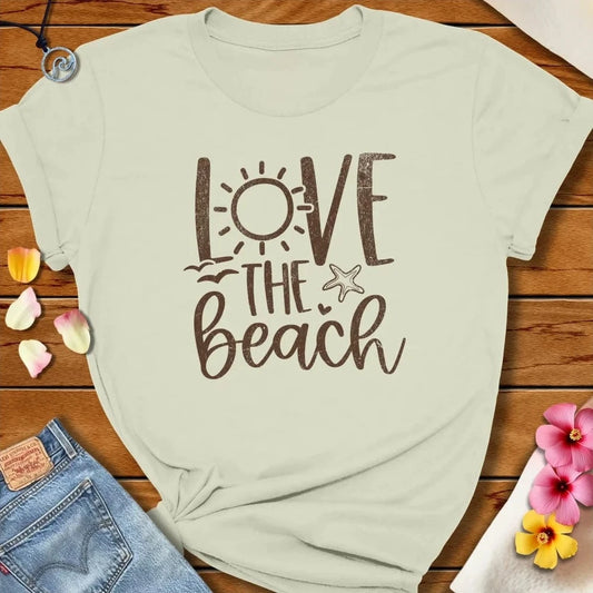 Love The Beach Tee Citron by Salty By Choice® We love the beach ocean and anything around water.