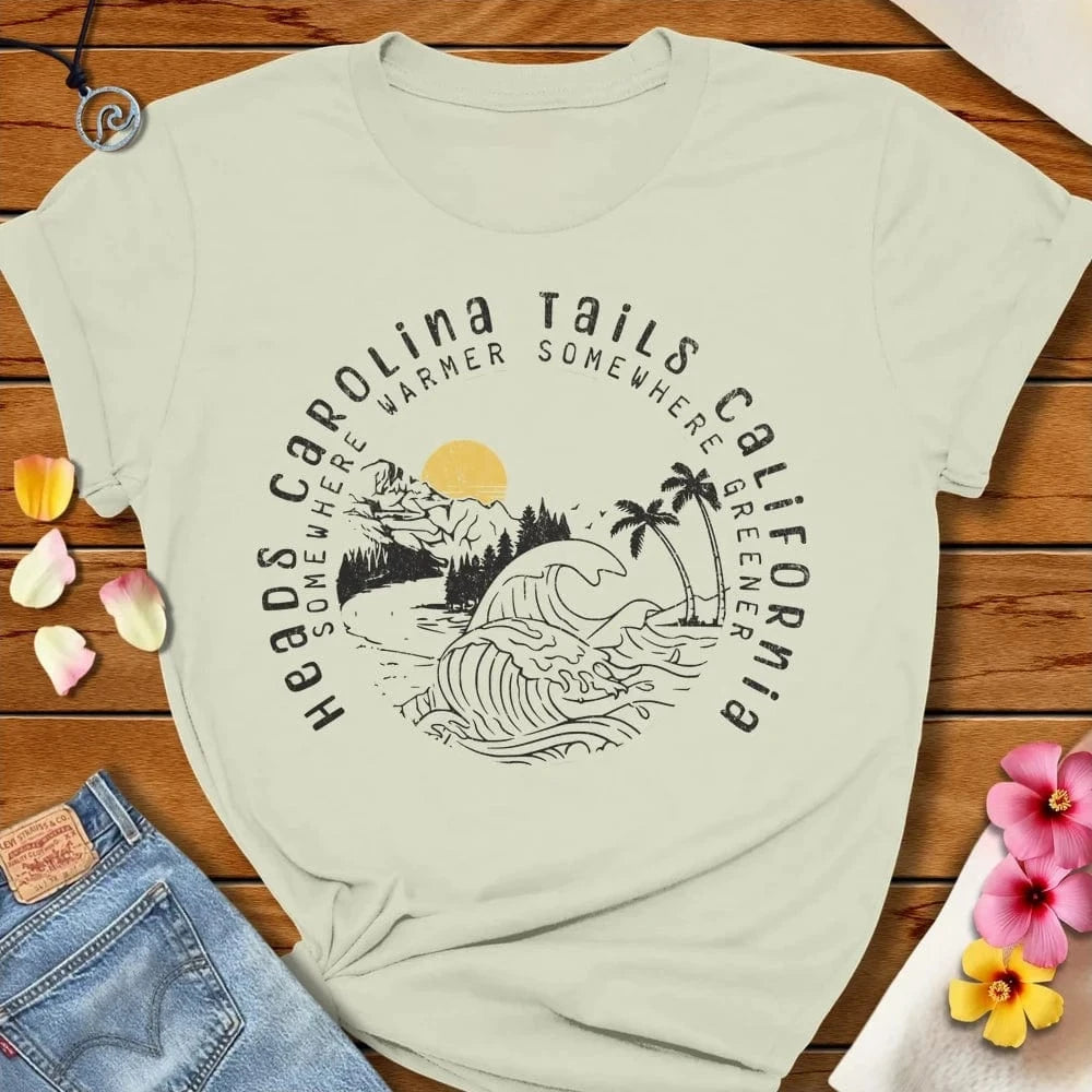 Tails California Tee Citron by Salty By Choice® We love the beach ocean and anything around water.