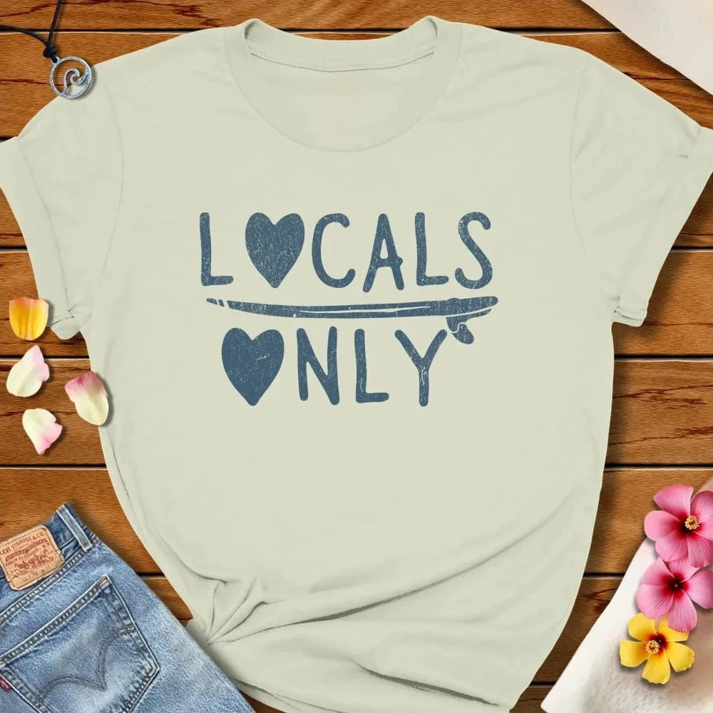 Locals Only Love Tee Citron by Salty By Choice® We love the beach ocean and anything around water.