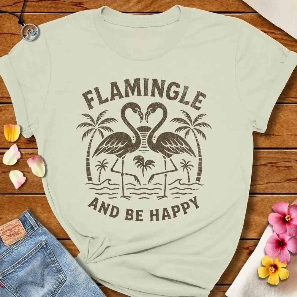 Flamingle Tee Citron by Salty By Choice® We love the beach ocean and anything around water.