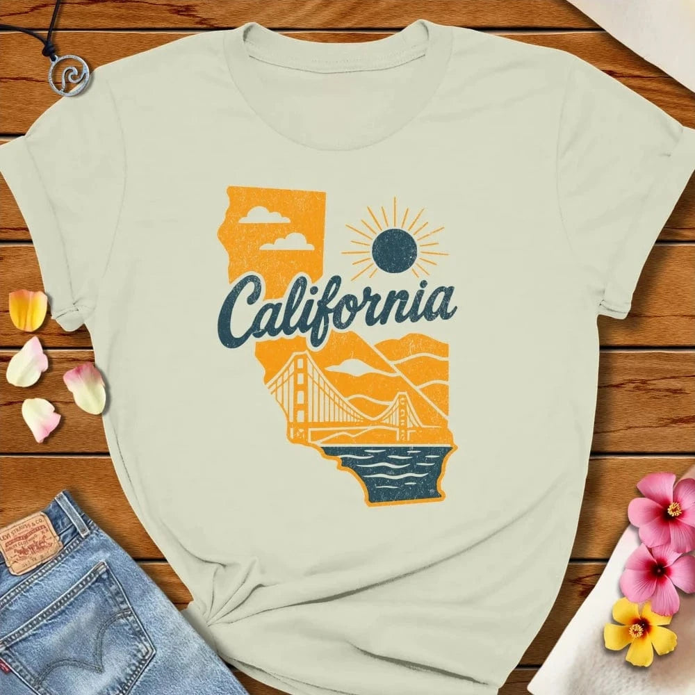 California State Tee Citron by Salty By Choice® We love the beach ocean and anything around water.