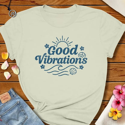 Good Vibrations Tee Citron by Salty By Choice® We love the beach ocean and anything around water.